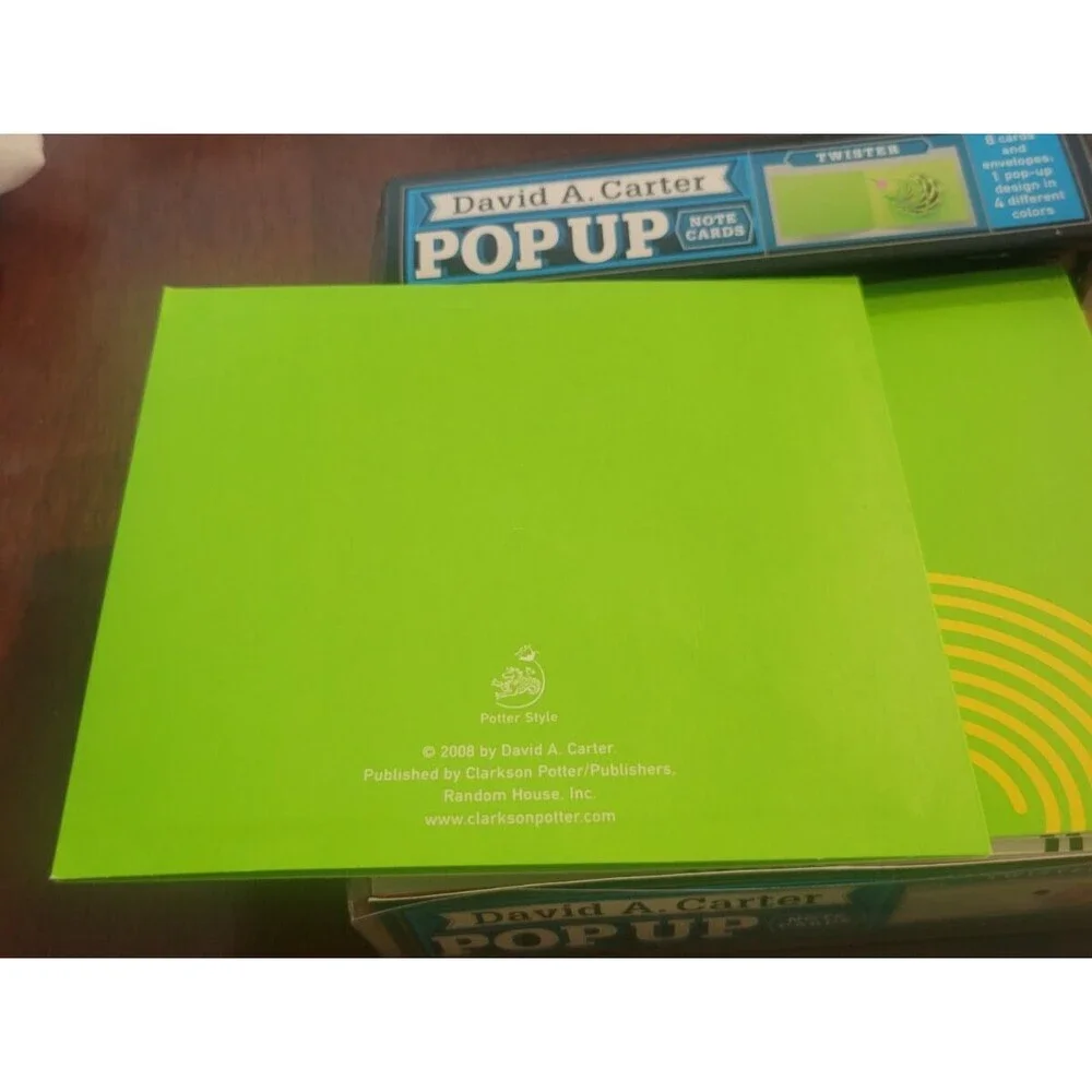Pop-Up Note Cards Twister by David A. Carter - 2008 Open Box